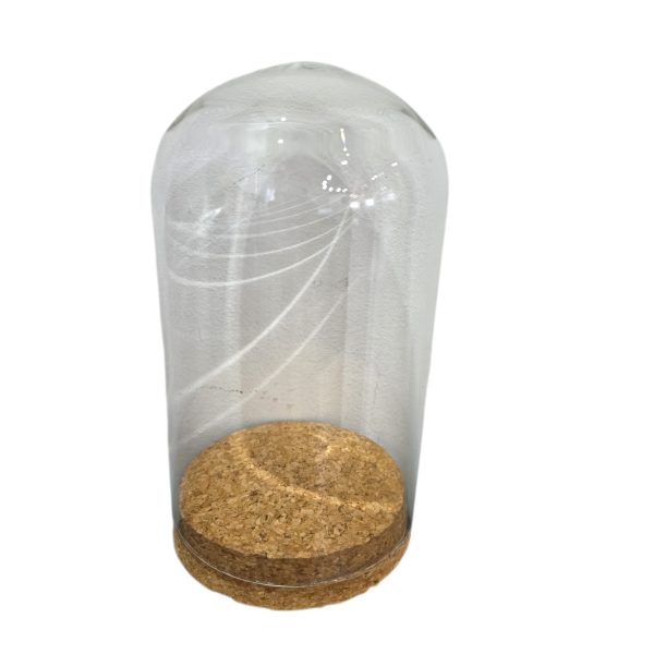 Bol sticla cu dop pluta 16cm