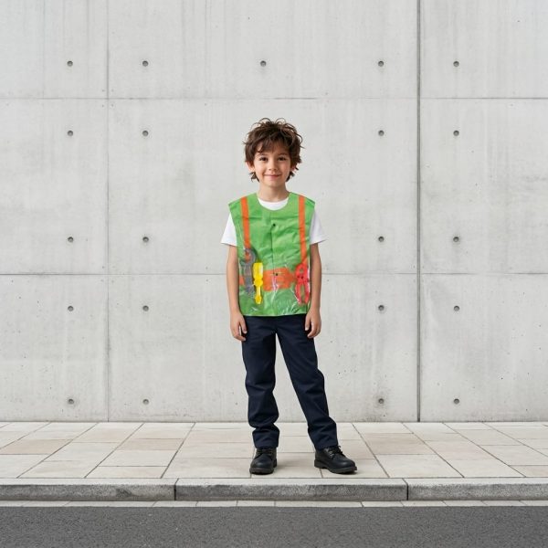 Costum de constructor copii.
