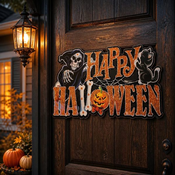 Decoratiune Halloween de usa cu led