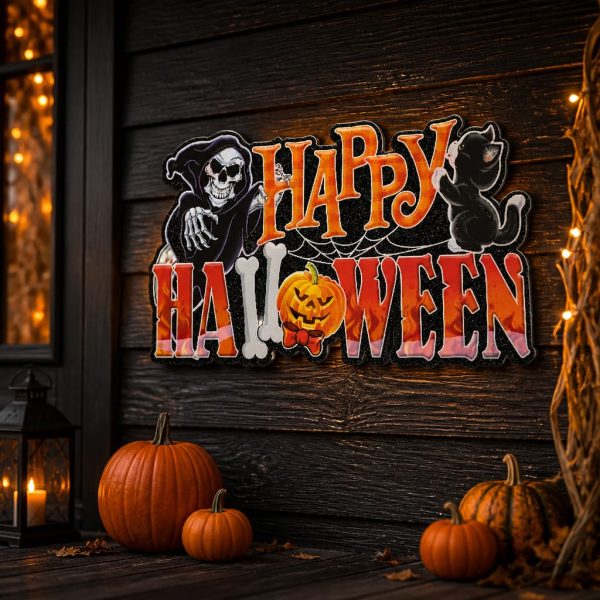 Decoratiune Halloween de usa cu led